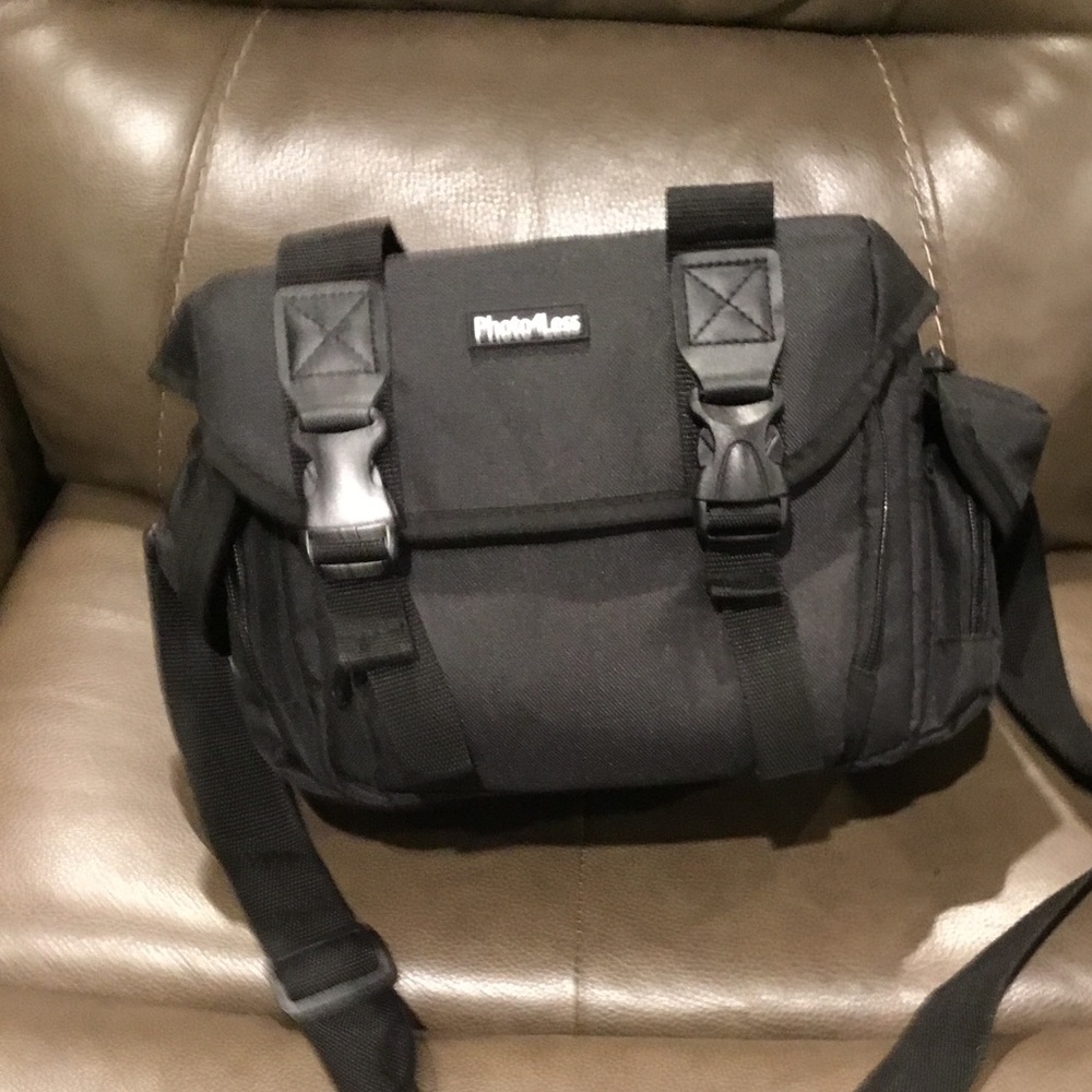 Black Camera Bag with lots of room.